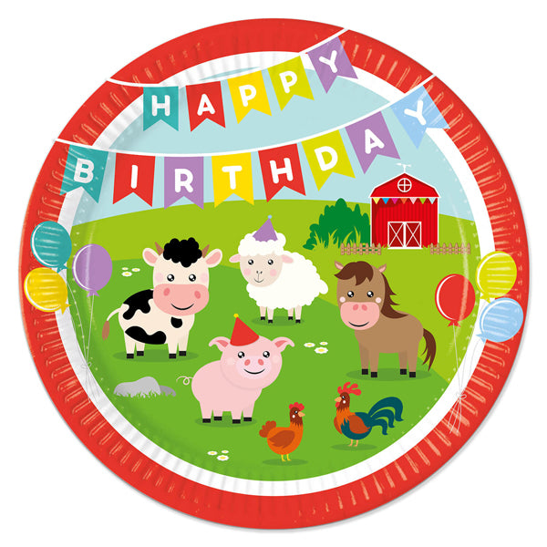 Farm Yard Paper Plates 8pk