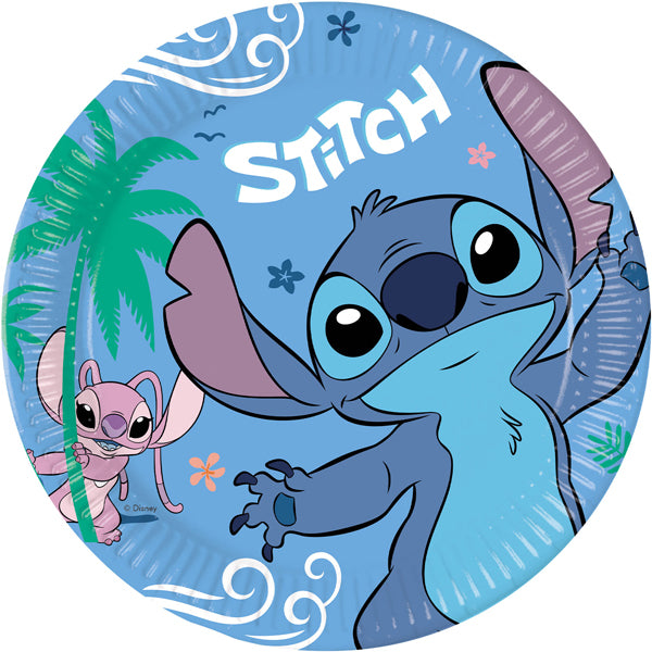 Stitch & Angel Paper Plates 8pk