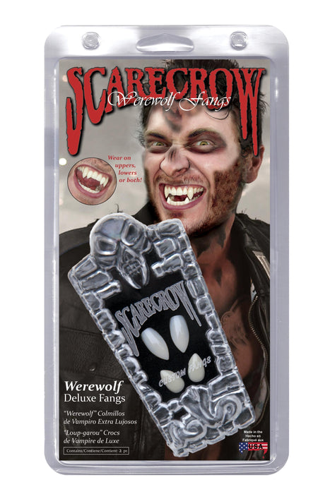 Scarecrow Deluxe Werewolf Fangs, White