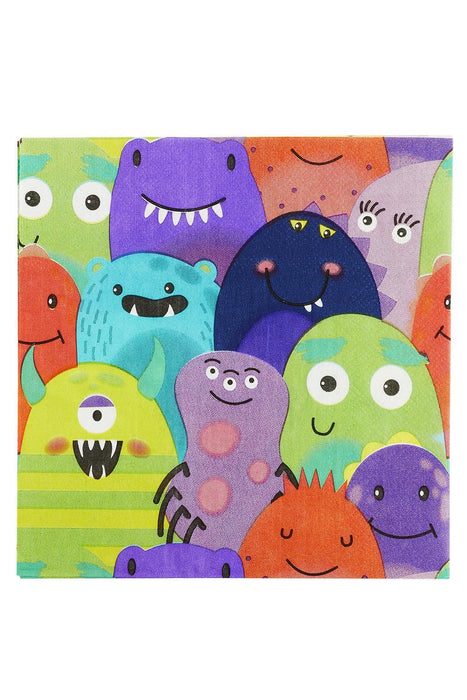 Monster Tableware, Party Napkins x8