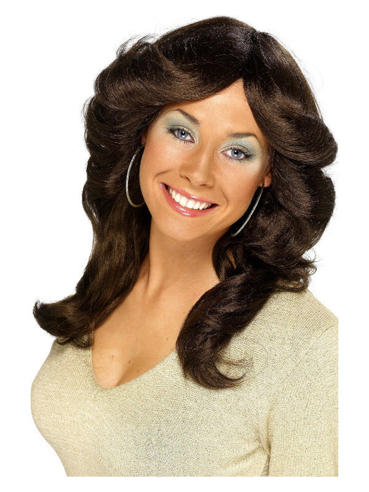 70s Flick Wig, Brown