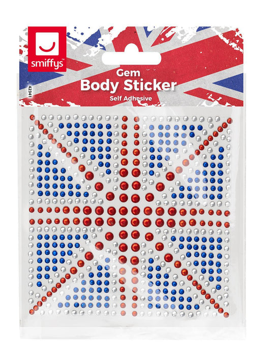 Union Jack Gem Body Sticker