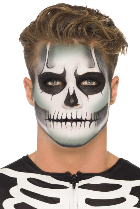 Smiffys Make-Up FX, GID Skeleton Kit, Grease, Blac