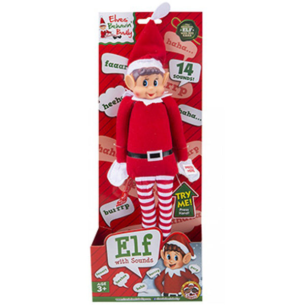 Elves Behavin Badly Boy Elf Doll With Sound — The Party Monster