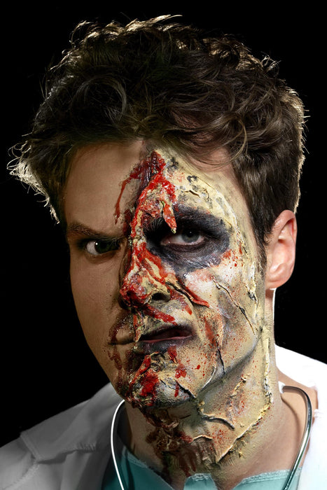 Smiffys Make-Up FX, Zombie Liquid Latex Kit, Assor