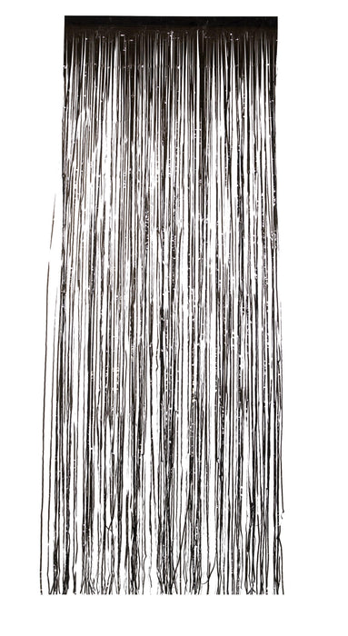 Shimmer Curtain, Metallic Black