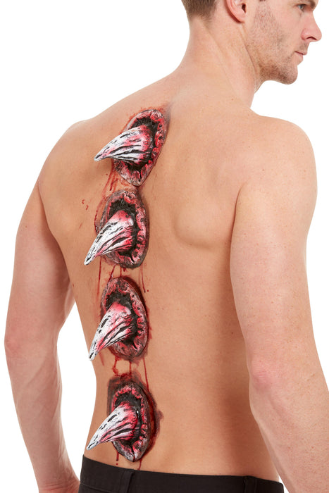 Smiffys Make-Up FX, Latex Spike Wounds, Red