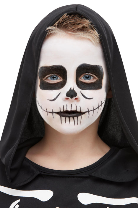 Smiffys Make-Up FX, Kids Skeleton Kit, Aqua, Black