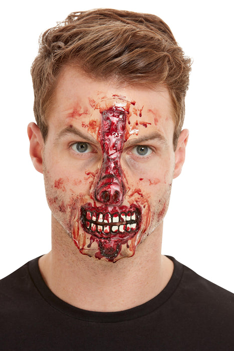 Smiffys Make-Up FX, Exposed Nose & Mouth, Red