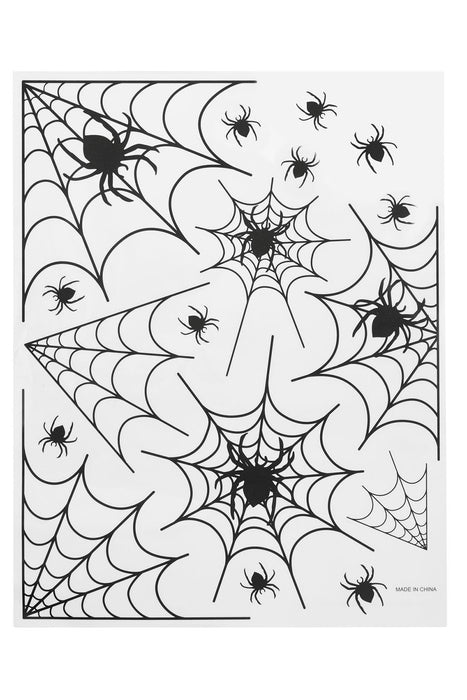 Spider Window Stickers, 1 Sheet