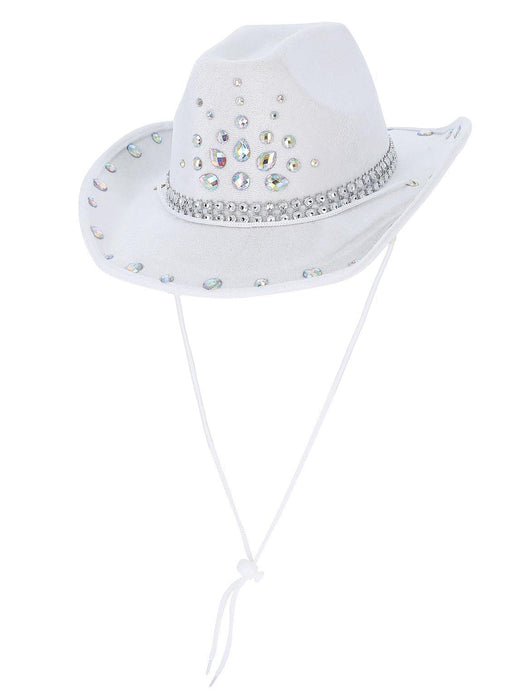 White Rhinestone Cowboy Hat