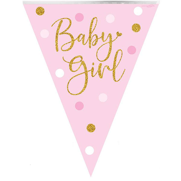 Baby Girl Sparkling Dots Party Bunting