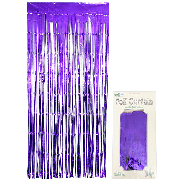 Metallic Purple Door Curtain