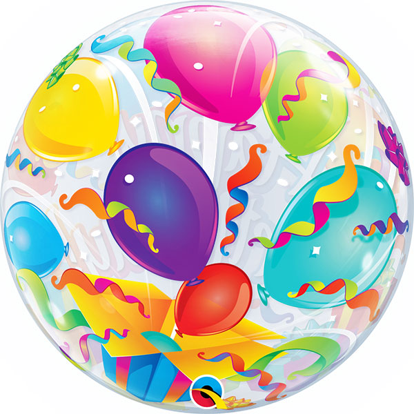 22" Birthday Surprise Bubble Balloon