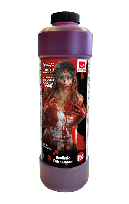 Smiffys Make-Up FX, Blood Bottle, 946.35ml