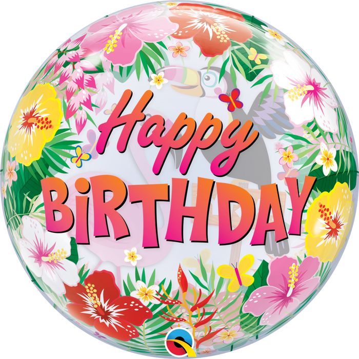 22" Tropical Birthday Party Bubble