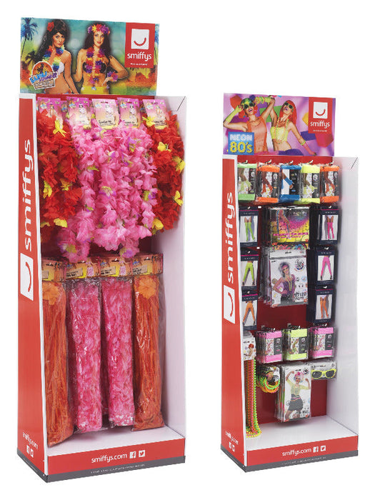 Accessories Display Unit, Neon & Luau Header,