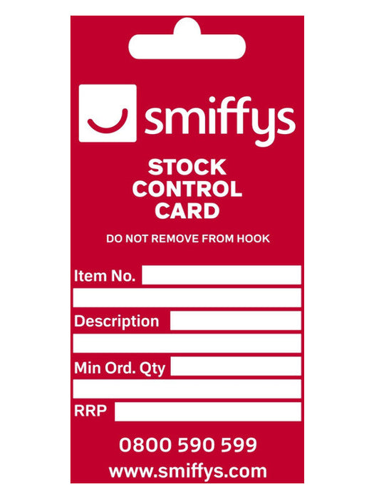 Stock Control Card,1pp 150x75mm 4/0