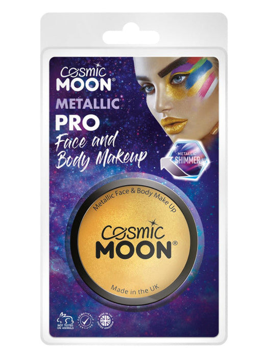 Cosmic Moon Metallic Pro Face Paint Cake Pots, Sil