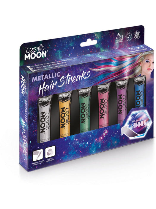 Cosmic Moon Metallic Hair Streaks, Assorted