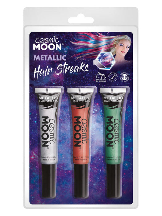 Cosmic Moon Metallic Hair Streaks,