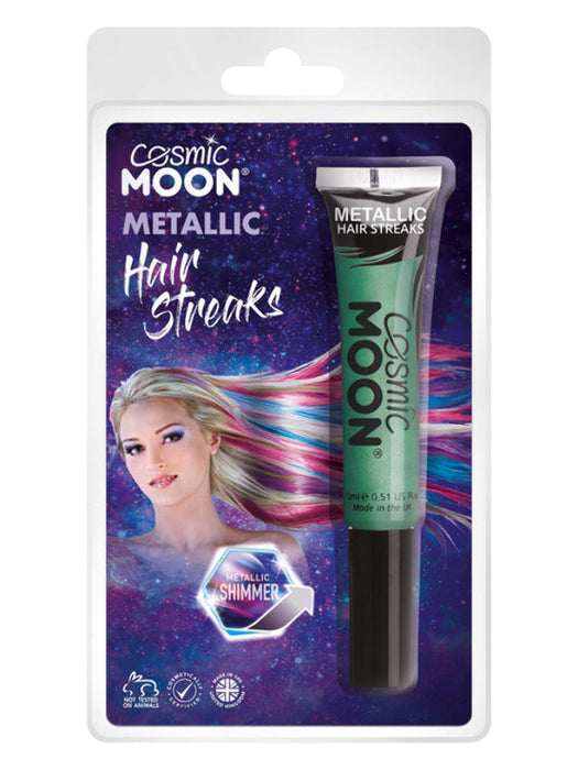 Cosmic Moon Metallic Hair Streaks, Blue