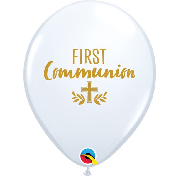 11" First Communion Latex Balloons 25pk