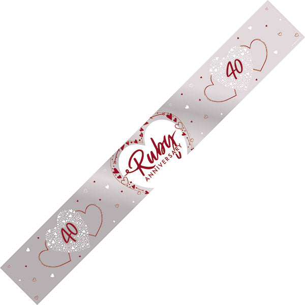 40th Ruby Anniversary Party Banner