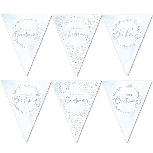 Blue On Your Christening Party Bunting