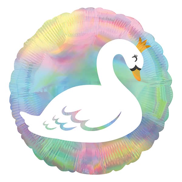 18" Pastel Swan Foil Balloon