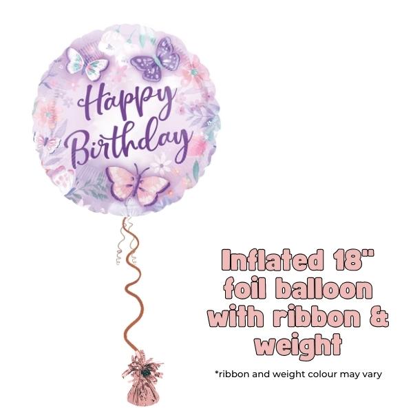 18" Happy Birthday Flutter Foil Balloon