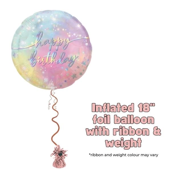 18" Luminous Happy Birthday Foil Balloon