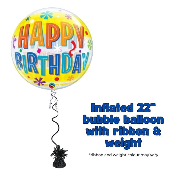 22" Birthday Fun Bubble Balloon