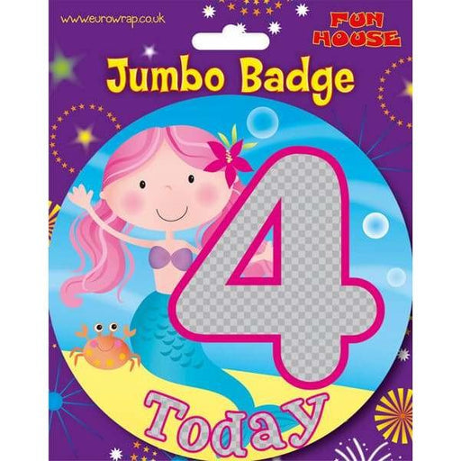 4 Today Mermaid Big Badge