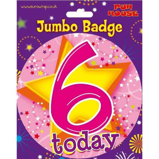 6 Today Pink Big Badge