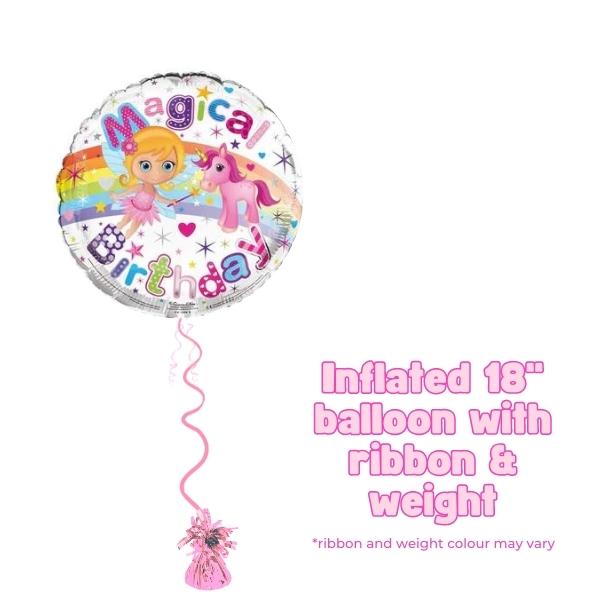 18" Magical Birthday Foil Balloon