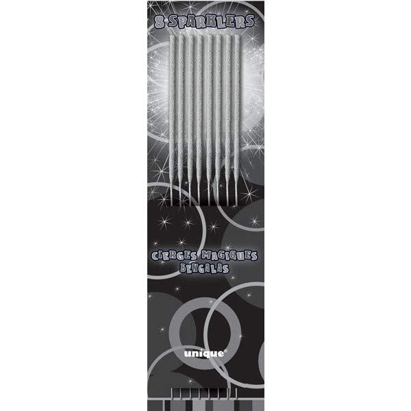 Silver Mini Sparklers 8pk